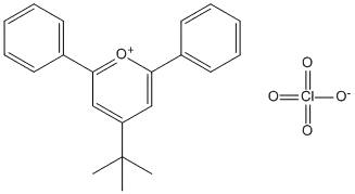 Molecular Structure of 4210-59-7 (Pyrylium, 4-(1,1-dimethylethyl)-2,6-diphenyl-, perchlorate)